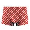 Candy Cane Stripe Pattern Print Men's Boxer Briefs