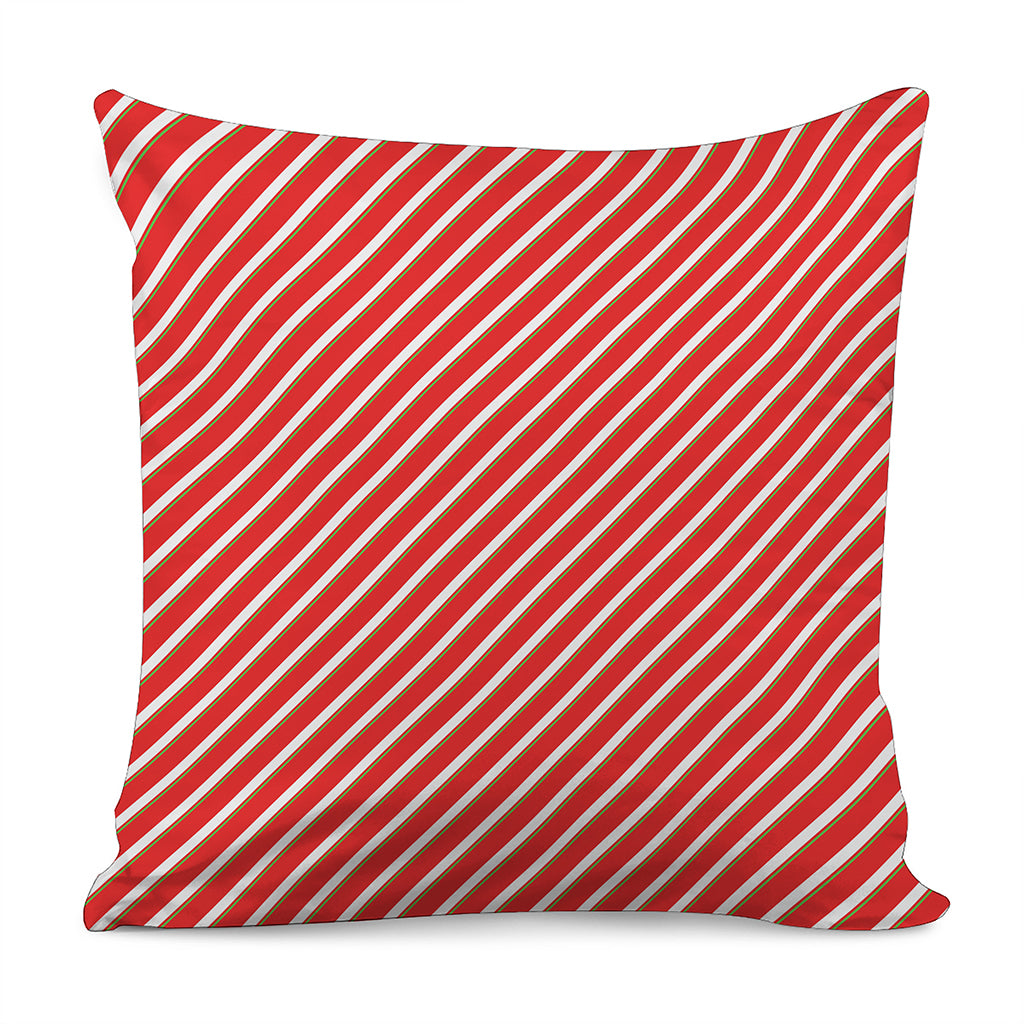 Candy Cane Stripe Pattern Print Pillow Cover