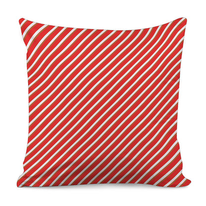 Candy Cane Stripe Pattern Print Pillow Cover