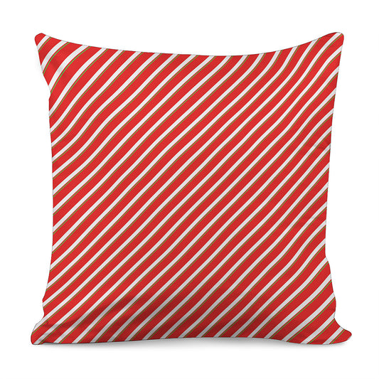 Candy Cane Stripe Pattern Print Pillow Cover