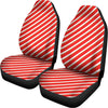 Candy Cane Stripe Pattern Print Universal Fit Car Seat Covers
