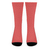 Candy Cane Striped Pattern Print Crew Socks