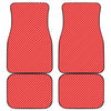 Candy Cane Striped Pattern Print Front and Back Car Floor Mats