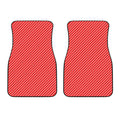 Candy Cane Striped Pattern Print Front Car Floor Mats