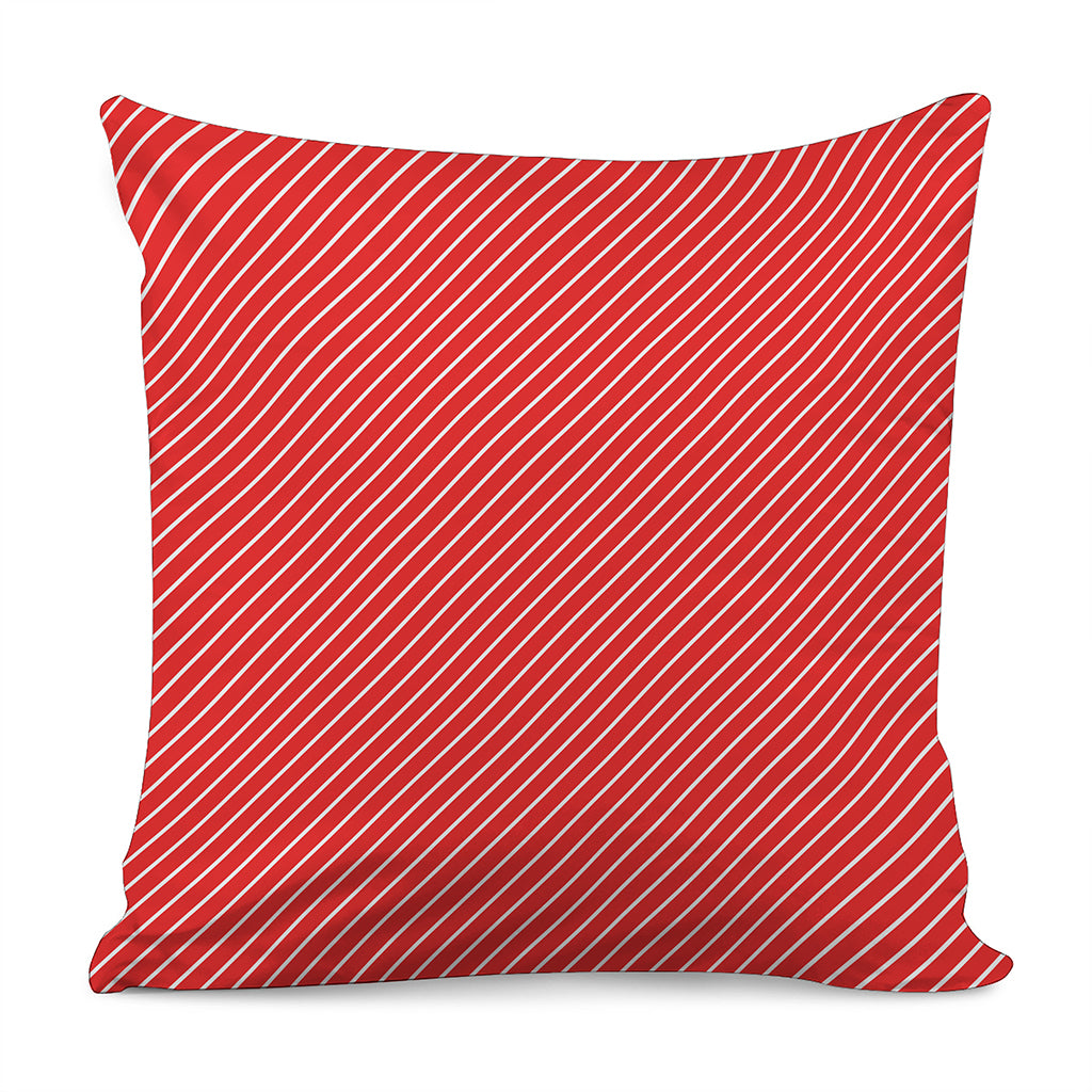 Candy Cane Striped Pattern Print Pillow Cover