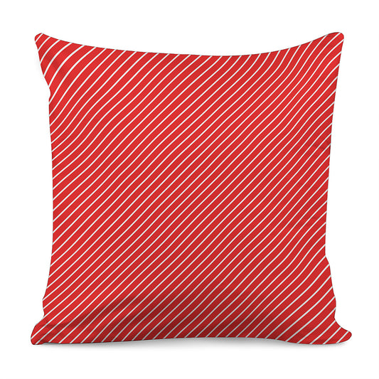 Candy Cane Striped Pattern Print Pillow Cover