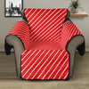 Candy Cane Striped Pattern Print Recliner Protector