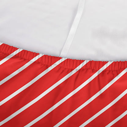 Candy Cane Striped Pattern Print Sofa Cover