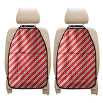 Candy Cane Stripes Pattern Print Car Seat Organizers
