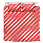 Candy Cane Stripes Pattern Print Duvet Cover Bedding Set