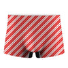 Candy Cane Stripes Pattern Print Men's Boxer Briefs