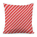 Candy Cane Stripes Pattern Print Pillow Cover