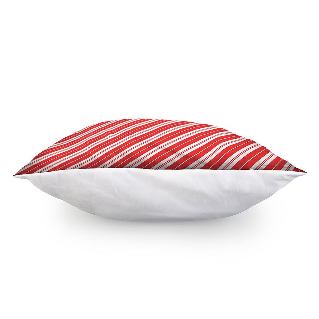 Candy Cane Stripes Pattern Print Pillow Cover