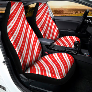 Candy Cane Stripes Pattern Print Universal Fit Car Seat Covers