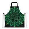 Cannabis Leaf Mandala Print Apron