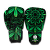 Cannabis Leaf Mandala Print Boxing Gloves