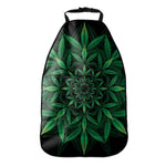 Cannabis Leaf Mandala Print Car Seat Organizers