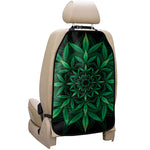 Cannabis Leaf Mandala Print Car Seat Organizers