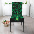 Cannabis Leaf Mandala Print Dining Chair Slipcover
