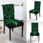 Cannabis Leaf Mandala Print Dining Chair Slipcover