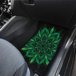 Cannabis Leaf Mandala Print Front Car Floor Mats