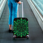 Cannabis Leaf Mandala Print Luggage Cover