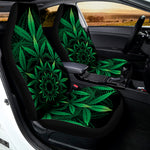 Cannabis Leaf Mandala Print Universal Fit Car Seat Covers