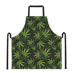 Cannabis Leaves Pattern Print Apron