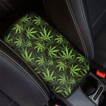 Cannabis Leaves Pattern Print Car Center Console Cover