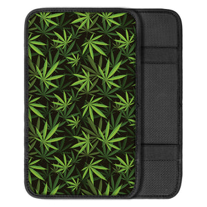 Cannabis Leaves Pattern Print Car Center Console Cover