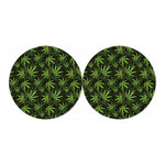 Cannabis Leaves Pattern Print Car Coasters