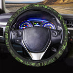 Cannabis Leaves Pattern Print Car Steering Wheel Cover