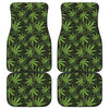 Cannabis Leaves Pattern Print Front and Back Car Floor Mats