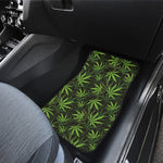 Cannabis Leaves Pattern Print Front and Back Car Floor Mats