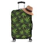 Cannabis Leaves Pattern Print Luggage Cover