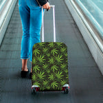 Cannabis Leaves Pattern Print Luggage Cover