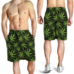 Cannabis Leaves Pattern Print Men's Shorts