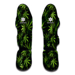 Cannabis Leaves Pattern Print Muay Thai Shin Guard