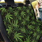 Cannabis Leaves Pattern Print Pet Car Back Seat Cover