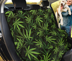 Cannabis Leaves Pattern Print Pet Car Back Seat Cover