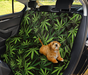 Cannabis Leaves Pattern Print Pet Car Back Seat Cover