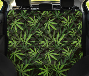 Cannabis Leaves Pattern Print Pet Car Back Seat Cover