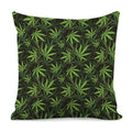 Cannabis Leaves Pattern Print Pillow Cover