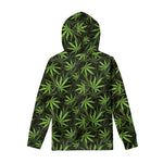 Cannabis Leaves Pattern Print Pullover Hoodie