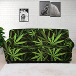 Cannabis Leaves Pattern Print Sofa Cover