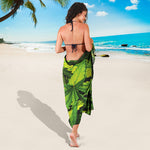 Cannabis Print Beach Sarong Wrap