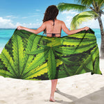 Cannabis Print Beach Sarong Wrap