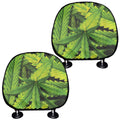 Cannabis Print Car Headrest Covers