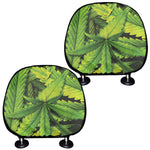 Cannabis Print Car Headrest Covers