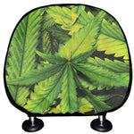 Cannabis Print Car Headrest Covers